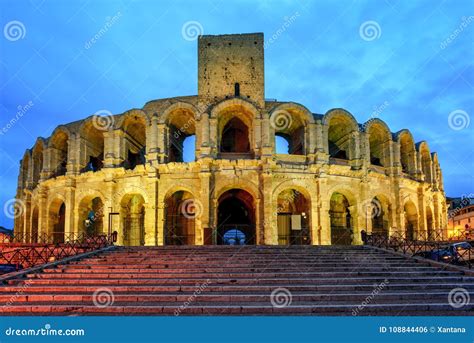 Roman Amphitheatre in Arles, France Stock Photo - Image of ancient ...