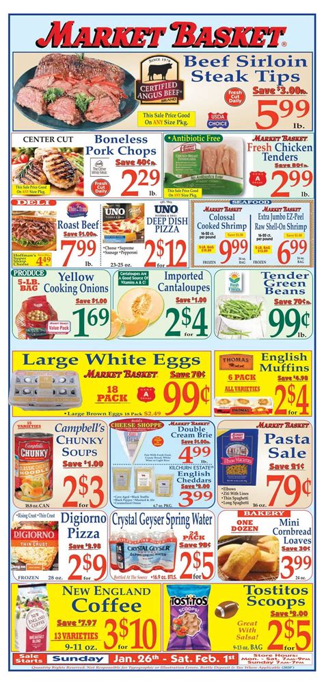 Market Basket Weekly Flyer Jan 26 – Feb 1, 2020