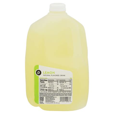 Publix Lemon Natural Flavored Drink 1 gl