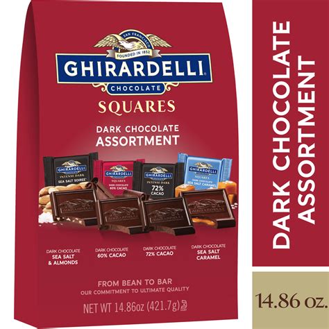 Ghirardelli Dark Chocolate Squares Assortment – 14.86 oz. - Walmart.com - Walmart.com