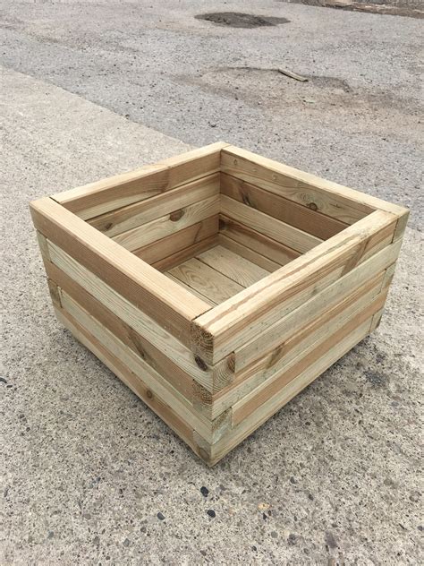 High Quality Tanalised Pressure Treated Square Planter - LARGE - HALF ...