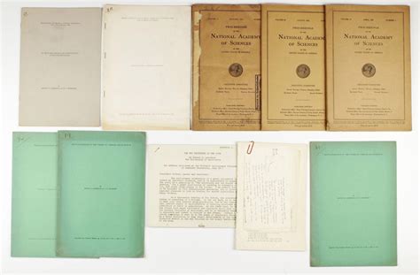 A collection of 10 offprints, journal issues, manuscripts and notes by ...