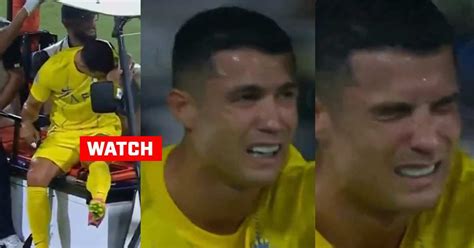 Cristiano Ronaldo Crying | Ronaldo Back Injury Al-Nassr | Ronaldo ...