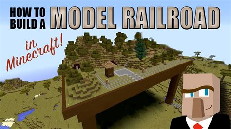 BUILD A MINECRAFT MODEL RAILROAD: Tutorial and Tips - YouTube