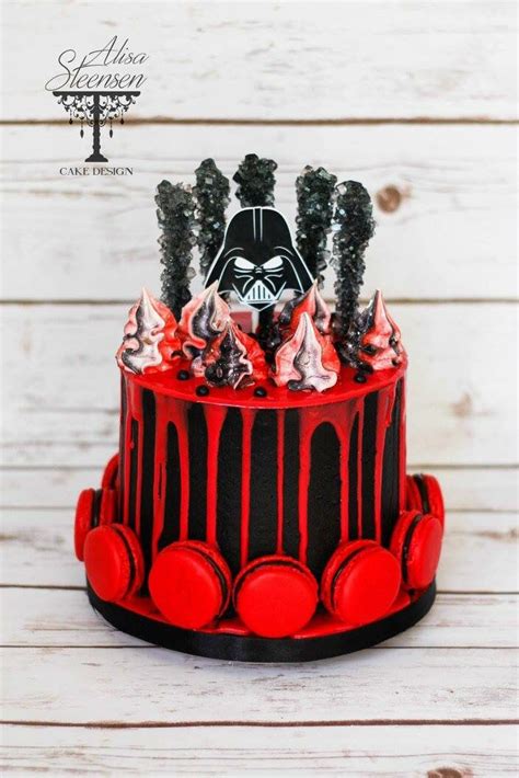 Darth Vader Star Wars Cake Buttercream / Darth Vader Flat Chocolate Cake Chocolate Buttercream ...