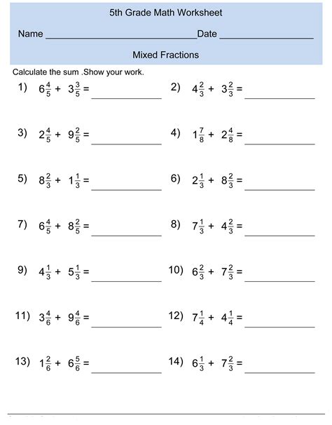 Kumon Math Worksheets For Grade 5 Learning Sample For — db-excel.com