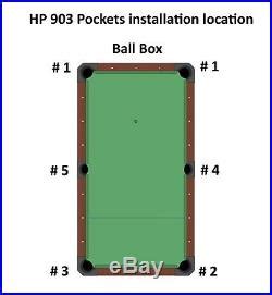 Billiard Pool Table Gully Pocket Fit Brunswick Gold Crown II / III / IV #HP903 | Pool Table ...