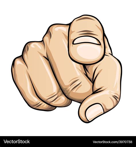 Pointing finger Royalty Free Vector Image - VectorStock