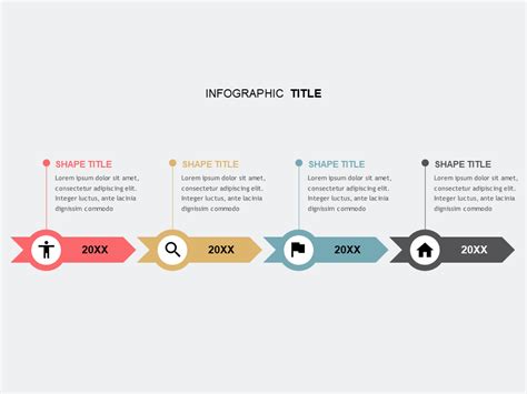 Horizontal Timeline Process PowerPoint Templates - PowerPoint Free