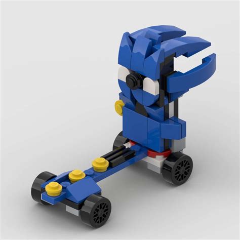 LEGO MOC Sonic BrickHeadz with Wheels 30343 alt by DPM86 | Rebrickable - Build with LEGO