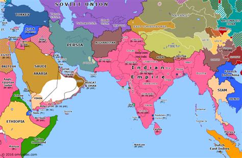 First East Turkestan Republic | Historical Atlas of Southern Asia (12 December 1933) | Omniatlas