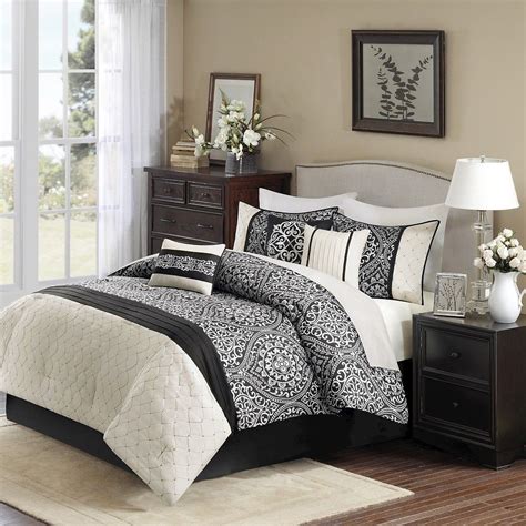 Taft 7 Piece Comforter Set - Black (King) | Comforter sets, Bedding sets, Home decor