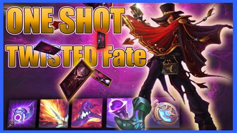 ONE SHOT Twisted Fate | Blue Card + Lich Bane + Ludens Tempest ...