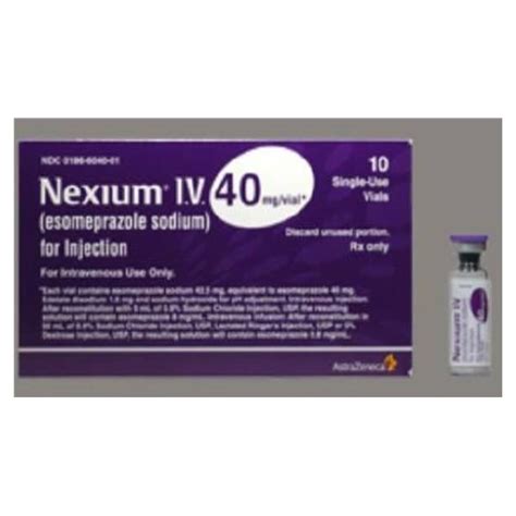 Nexium 40mg IV x 10 VIALS – Country Medical Pharmacy