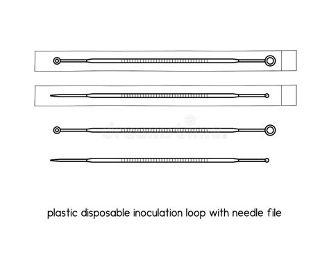 Plastic Disposable Inoculation Loop with Needle File Diagram for ...