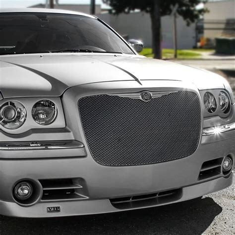 GrillCraft® - Chrysler 300 2008 1-Pc MX Series Silver Fine Mesh Grille