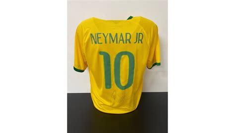 Neymar's Official Brazil Signed Shirt, 2015 - CharityStars