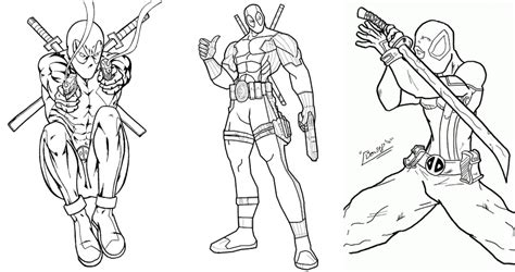 20 Free Deadpool Coloring Pages for Kids and Adults