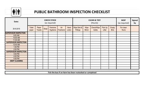 Bathroom Cleaning Checklist Printable - Printable Word Searches