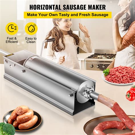 Horizontal Sausage Stuffer Manual Sausage Stuffing Machine 7l Stainless ...