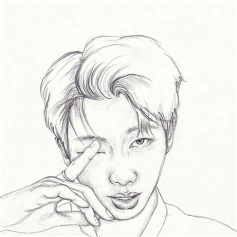 Pin by Kaliyah kim Namjoon on nammie | Bts drawings, Kpop drawings, Art