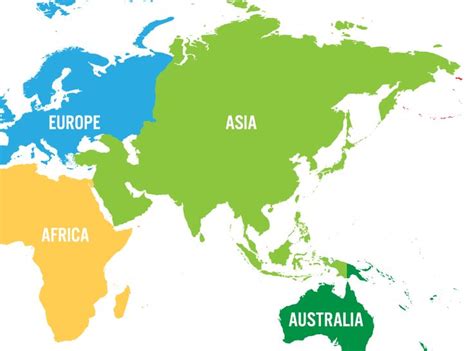 5 Interesting Facts about the Continents of the World | Geography games, Geography, Asia map