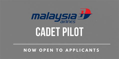 Malaysia Airlines Cadet Pilot Recruitment 2017