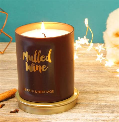 mulled wine scented candle by hearth & heritage ltd | notonthehighstreet.com