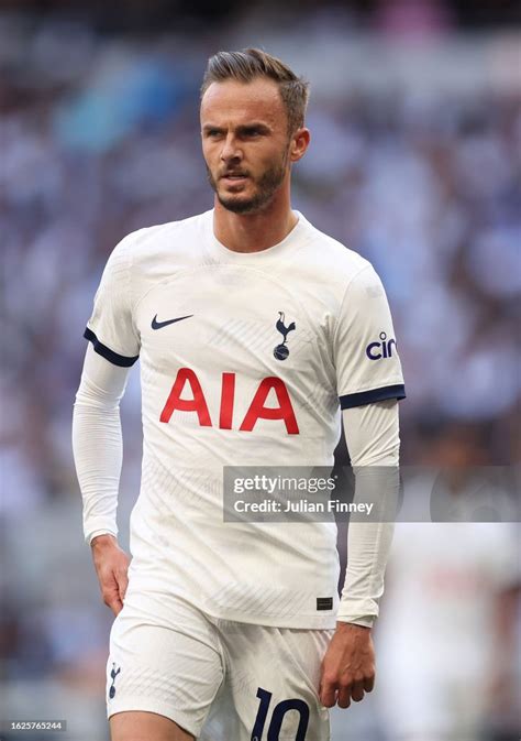 James Maddison of Spurs looks on during the Premier League match ...