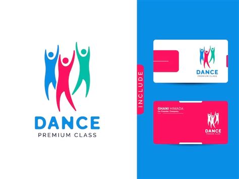 Premium Vector | Dance class logo design concept vector