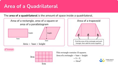 Area of a Quadrilateral - Math Steps, Examples & Questions