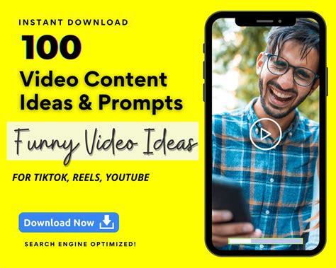 Funny Video Content Ideas for Tiktok, Reels, Youtube, Tiktok Prompts ...