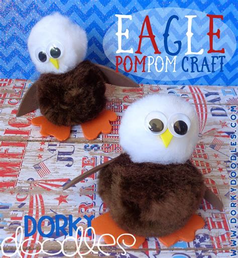 Bald Eagle Pompom Craft | Automne