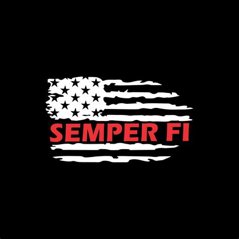 USMC Semper Fi Flag Semper Fi Flag DecalMarine Corp Vinyl | Etsy