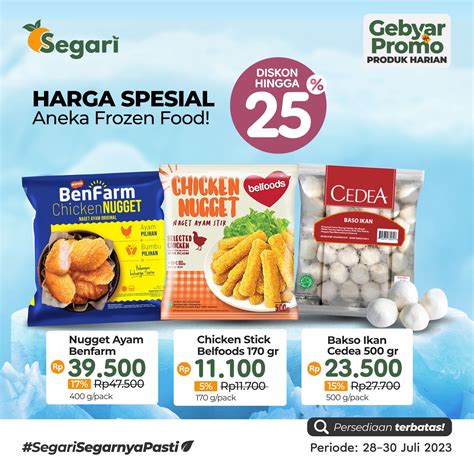 HARGA SPESIAL ANEKA FROZEN FOOD DISKON S.D. 25% 👨‍🍳💖