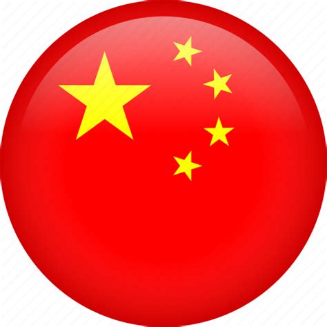 Asian, china, circle, country, flag, national icon