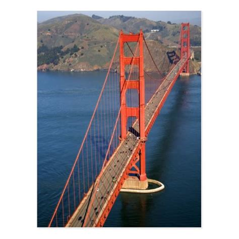 Aerial view of the Golden Gate Bridge in the Postcard | Zazzle