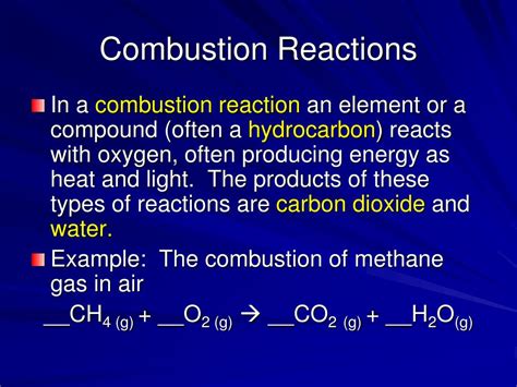 PPT - Types of Chemical Reactions PowerPoint Presentation, free download - ID:1058570