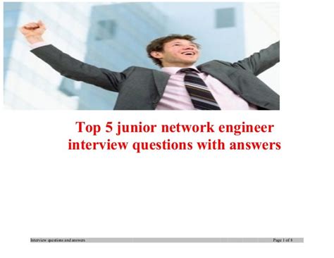 Top 5 junior network engineer interview questions with answers