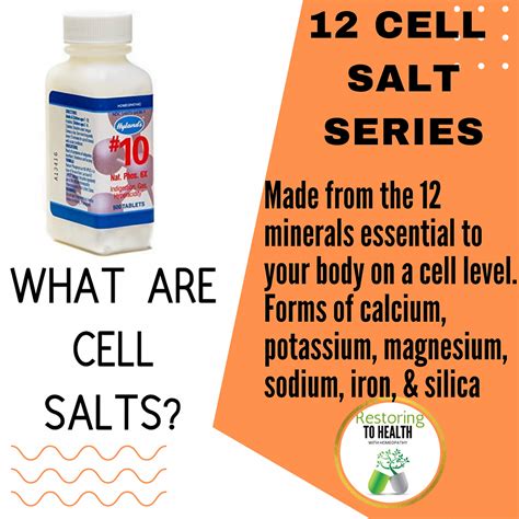 What are cell salts?