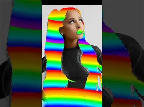 Ariana grande with rainbow hair 😍😍 - YouTube