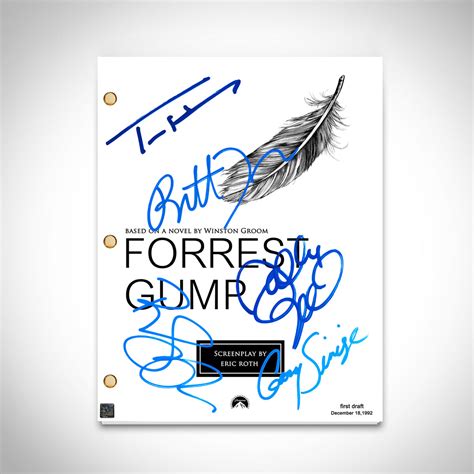 Forrest Gump Script Limited Signature Edition Studio Licensed Custom F - RARE-T