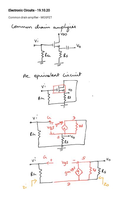 SOLUTION: Common drain amplifier - Studypool