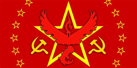 Hey, I made a communist Valor flag : vexillology