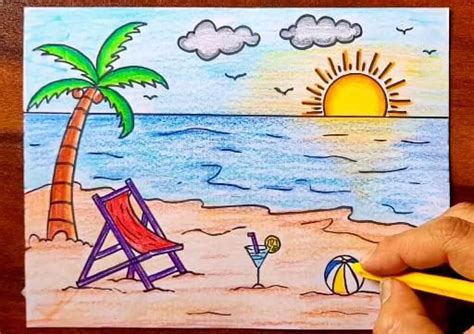 Drawing Pictures Of Summer Season For Kids