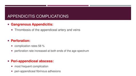 Acute appendicitis: complications & treatment - ppt download