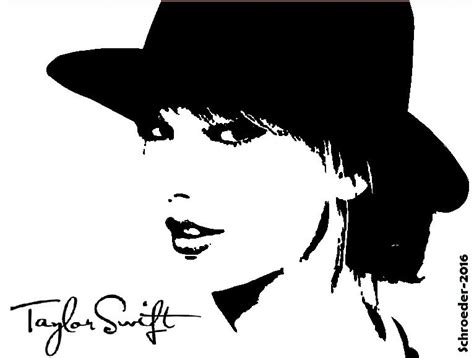 Taylor Swift Face Stencils, Stencil Art, Stenciling, Silhouette Images, Silhouette Projects ...