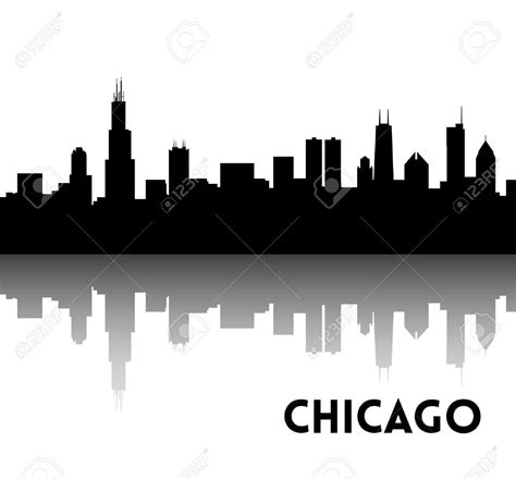 Chicago Skyline Outline Template