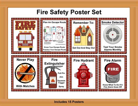 Printable Fire Safety Posters - Printable Word Searches