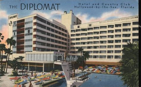 The Diplomat - Hotel and Country Club Hollywood, FL Postcard